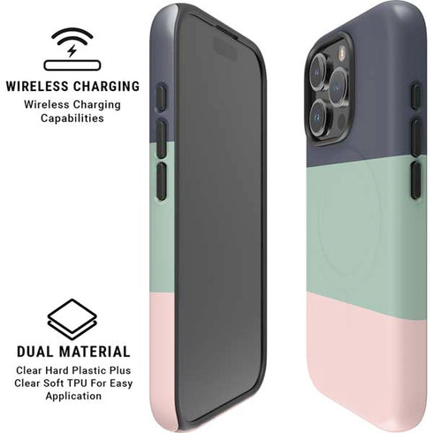 Striped Spring Colors iPhone 16 Pro Magsafe Impact Case